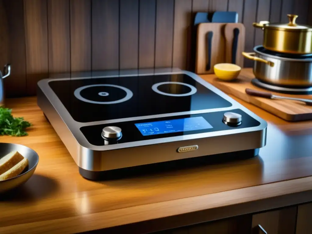 La alquimia de la cocina: un gadget moderno en un entorno histórico fusionando recetas históricas con tecnología