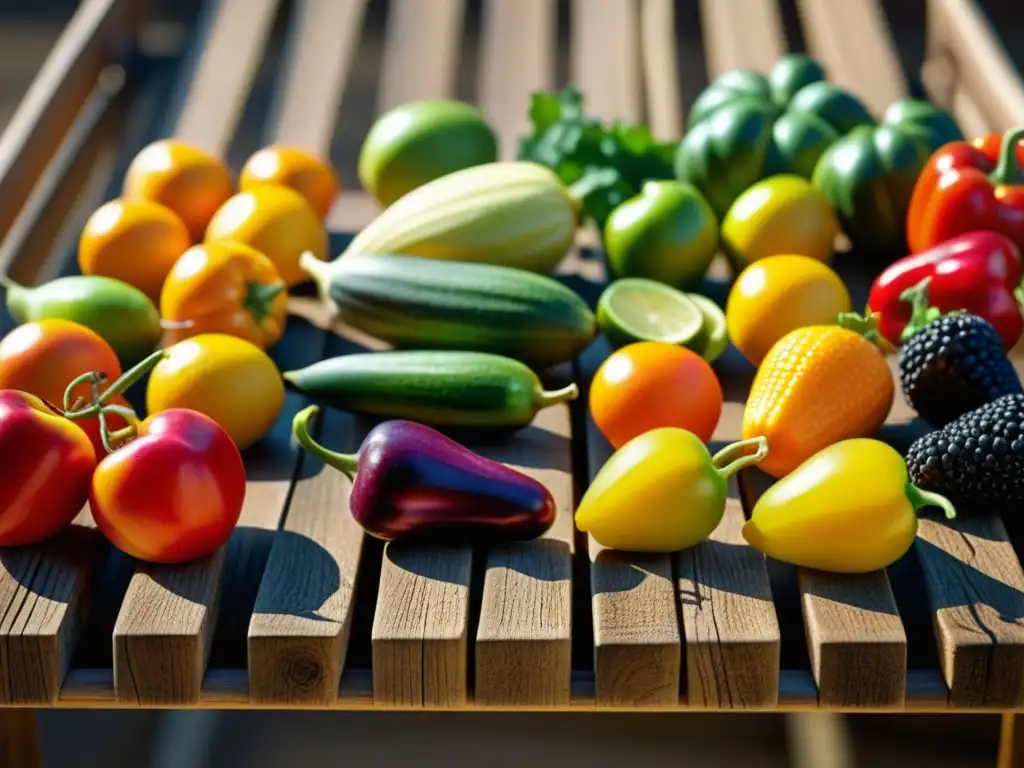 Antigua técnica de secado de alimentos en colorida exhibición bajo el sol, influencia métodos antiguos