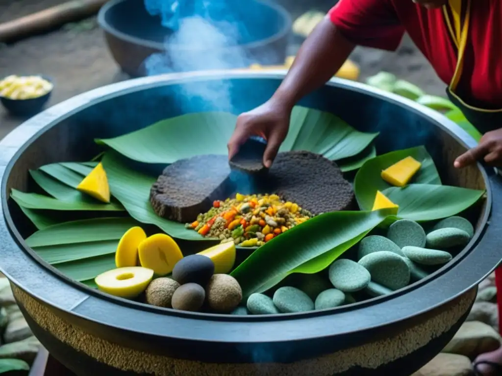 Un antiguo Pib Maya en preparación, con cocción perfecta y detalles exquisitos