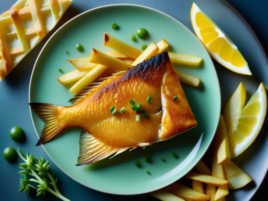 Un bocado irresistible: pescado frito con chips y limón, adaptaciones únicas Fish and Chips Sudáfrica