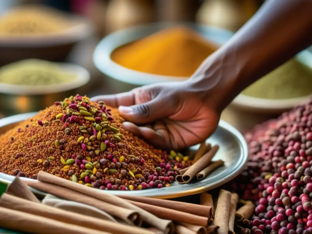 Explorando el bullicioso comercio de especias en Zanzíbar, África Oriental, donde las dinastías se forjaron entre colores y aromas vibrantes