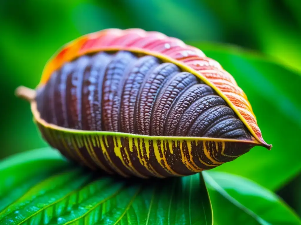 Un cacao recién cosechado en una plantación del Caribe