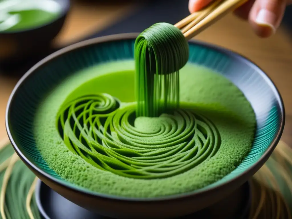 Ceremonia japonesa del matcha: preparación meticulosa de té verde en polvo