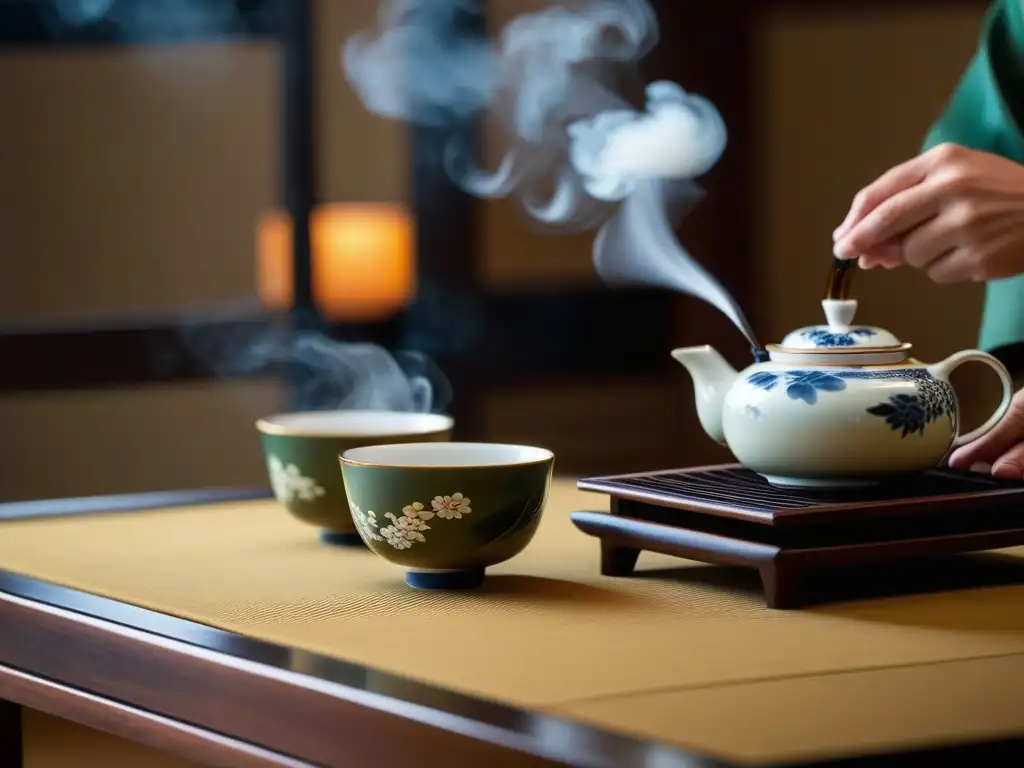 Una ceremonia del té japonesa con preparación perfecta, historia en cada detalle