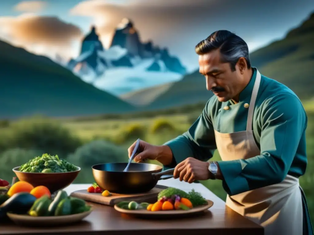 Un chef hábil en Patagonia fusiona tradición cultural y cocina moderna con ingredientes autóctonos