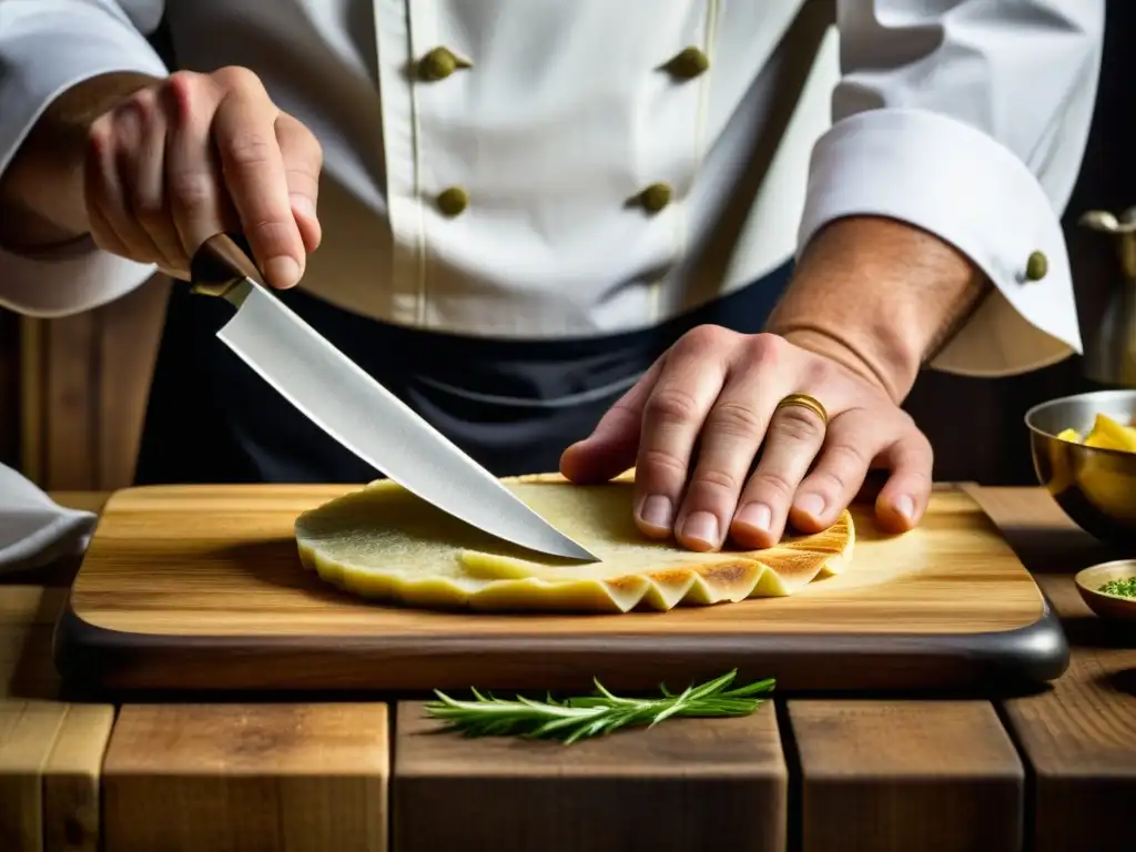 Un chef crea con destreza una receta histórica de las Guerras Napoleónicas, destacando las técnicas culinarias de la época