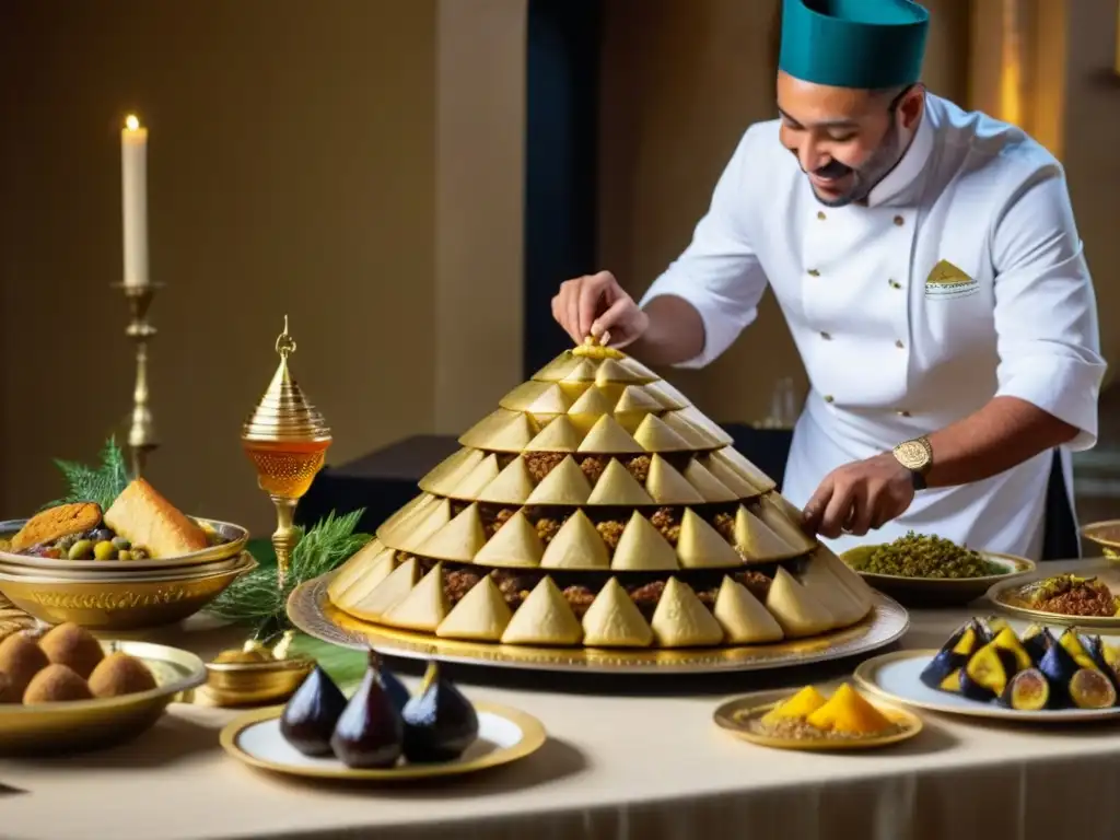 Un chef egipcio antiguo prepara un banquete suntuoso con quail asado, higos glaseados y pan relleno, destacando la receta histórica de Antiguo Egipto