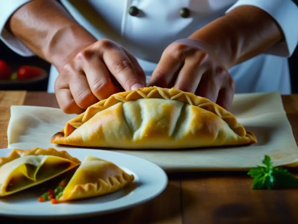 Un chef español fusiona sabores en una empanada frente a ingredientes del Pacífico, legado culinario