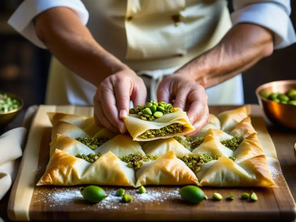 Un chef experto en la antigua Ruta de la Seda crea baklava con recetas históricas, entre utensilios de cocina antiguos