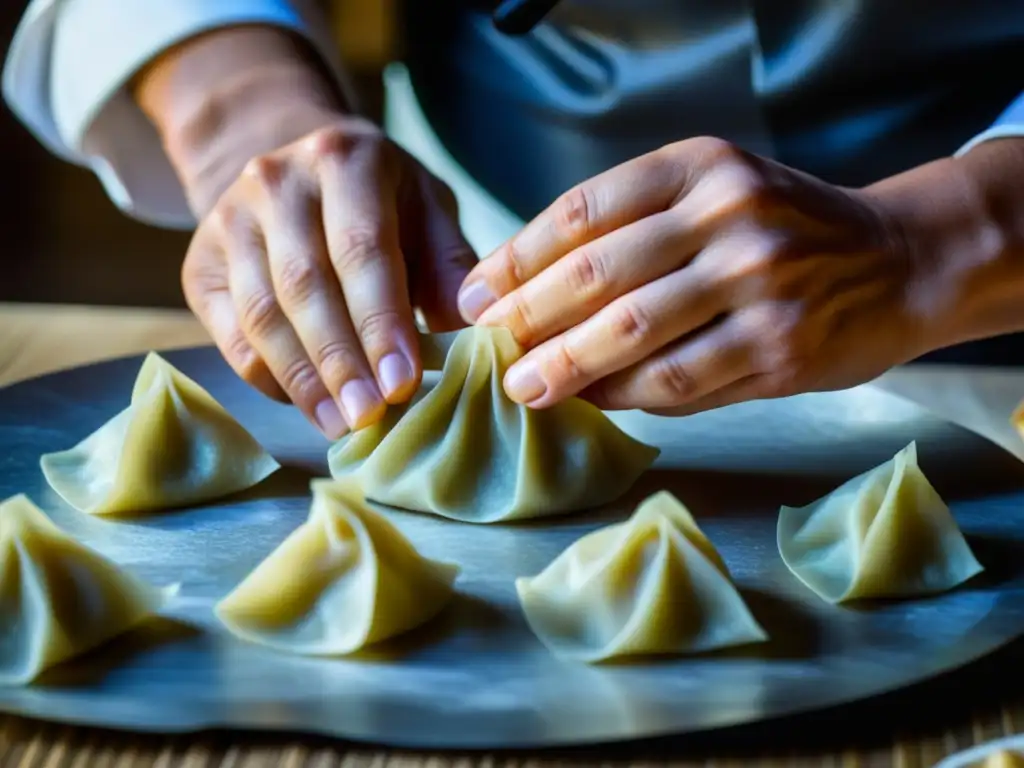 Un chef experto crea dumplings, fusionando influencias históricas en la cocina moderna a lo largo de la Ruta de la Seda