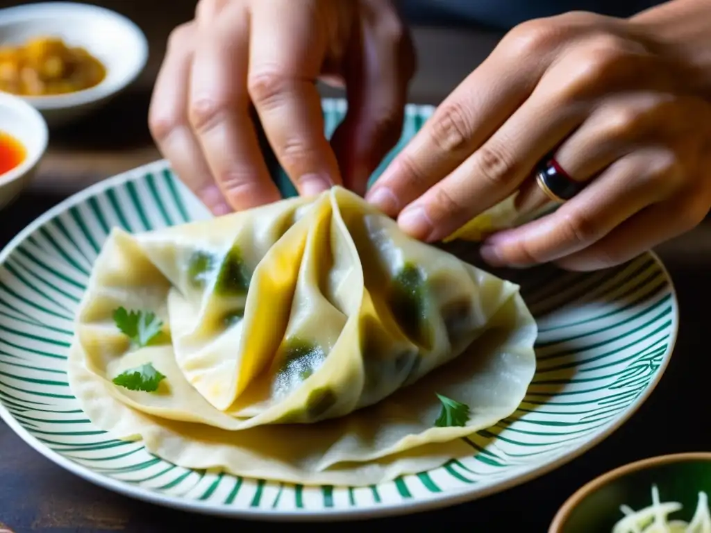 Un chef experto fusiona ingredientes japoneses y peruanos para crear gyoza perfectos