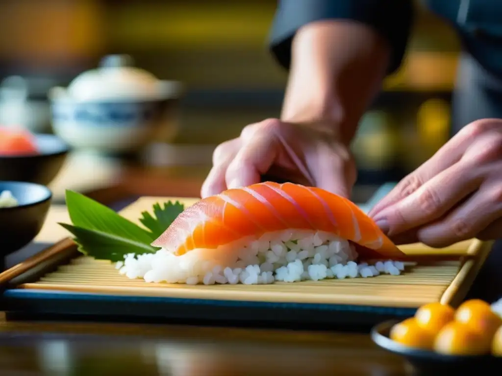 Un chef experto fusiona platos japoneses y portugueses en un sushi