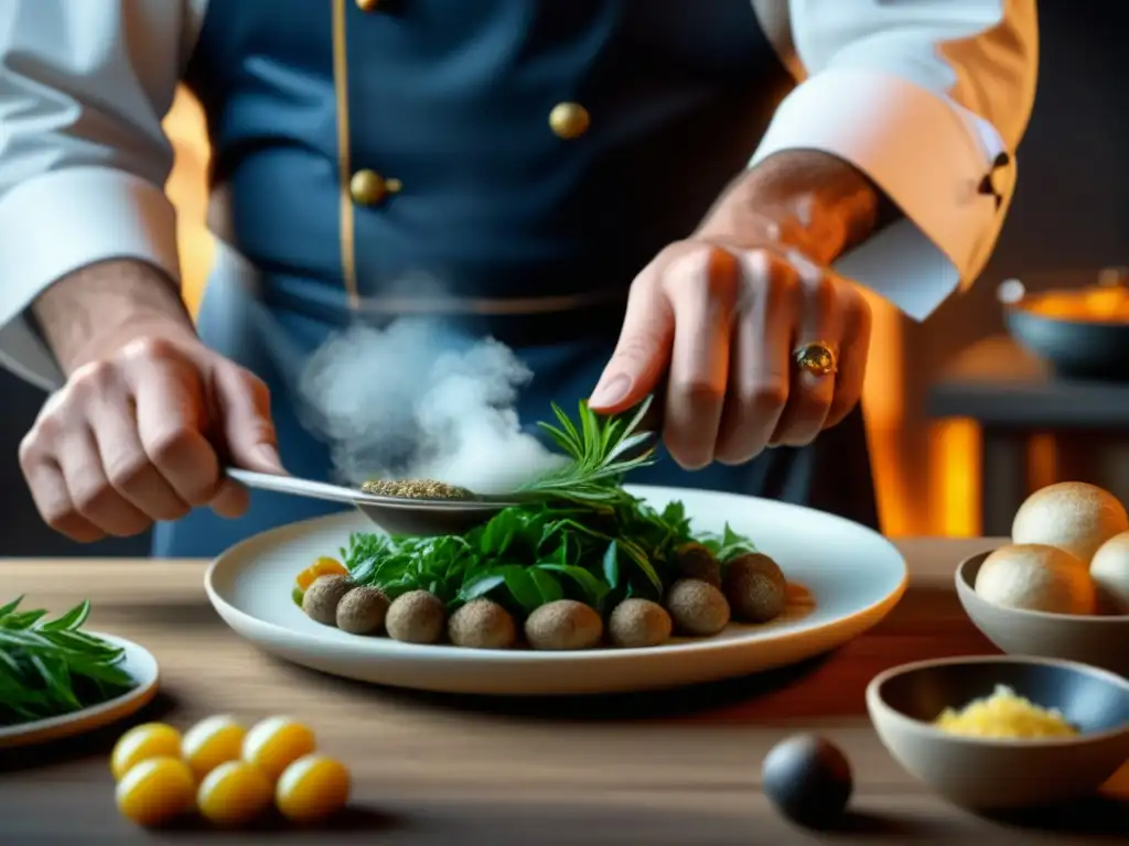 Un chef experto recrea una receta histórica de palacios europeos con técnicas culinarias tradicionales y modernas