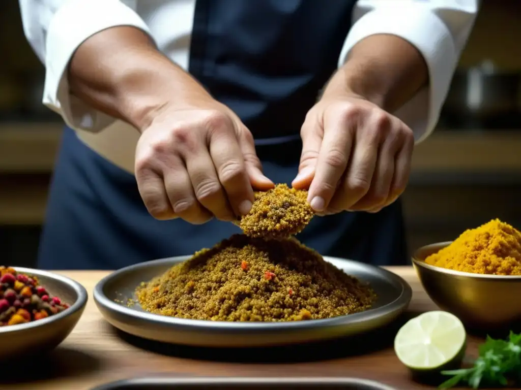 Un chef experto explora recetas históricas de diversas culturas, fusionando ingredientes con destreza