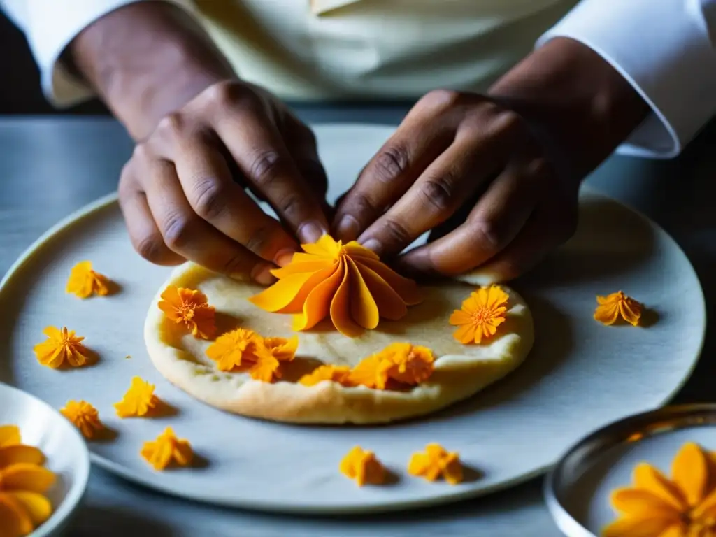 Un chef experto en Sur Asia crea recetas históricas con pétalos de caléndula