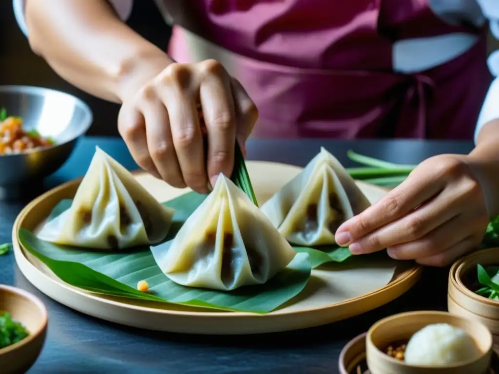 Chef experto fusionando sabores en cocina China Sudeste Asiático con precisión y arte culinario