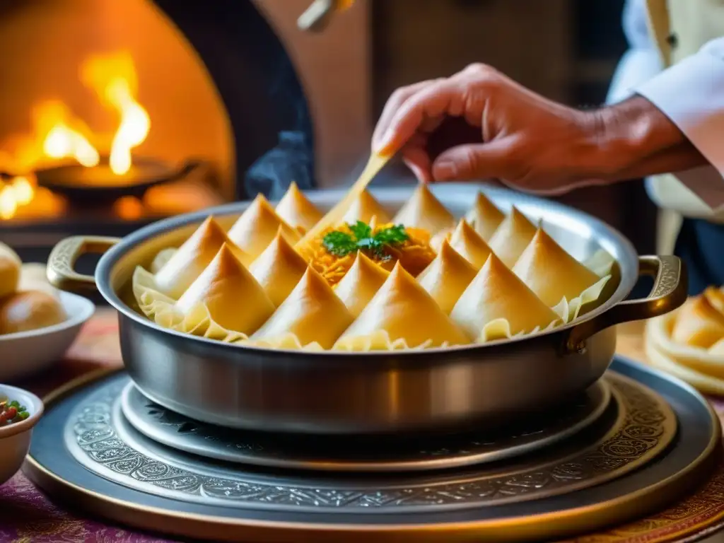 Un chef del Imperio Otomano prepara delicadas recetas históricas de Ramadán, exudando autenticidad cultural