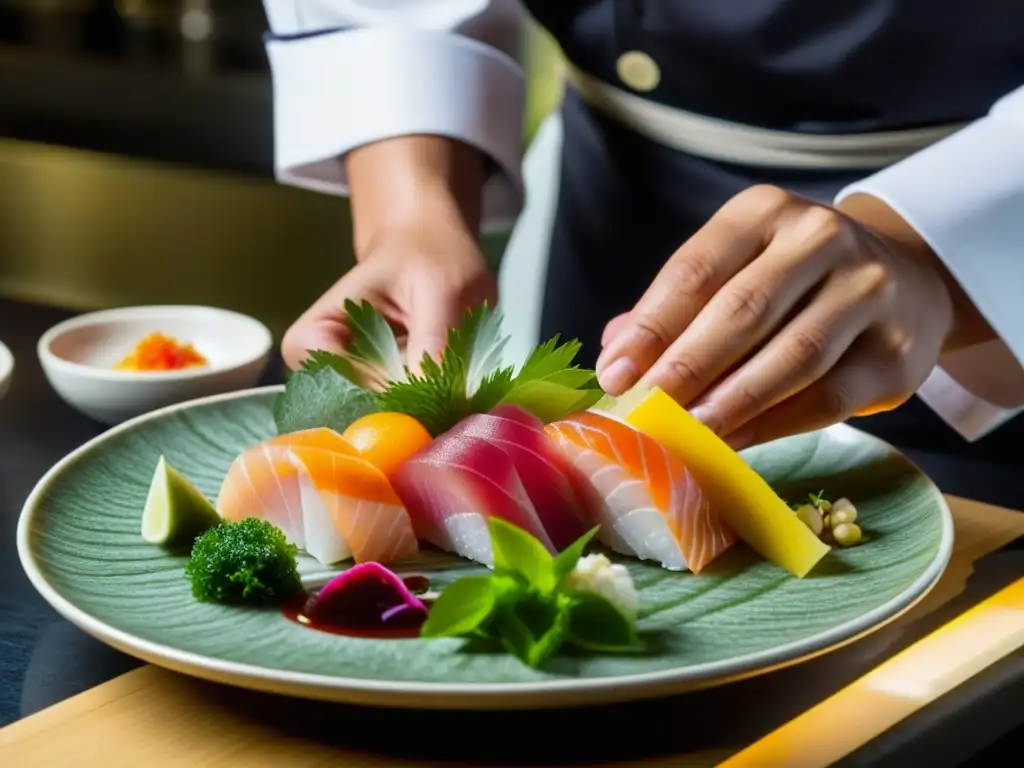 Un chef japonés experto fusiona ingredientes tradicionales con técnicas culinarias europeas, resaltando la influencia europea en la cocina japonesa