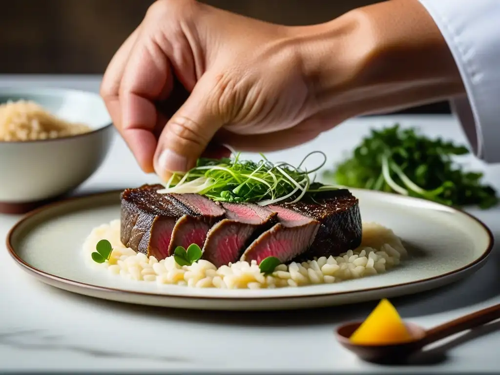 Un chef japonés fusiona ingredientes occidentales y japoneses en un plato durante la Era Meiji