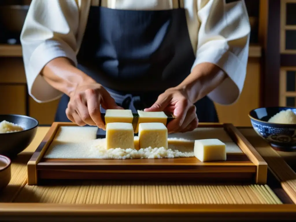 Un chef japonés crea Tofu y Mochi a mano, resaltando la importancia cultural de estos alimentos en Japón