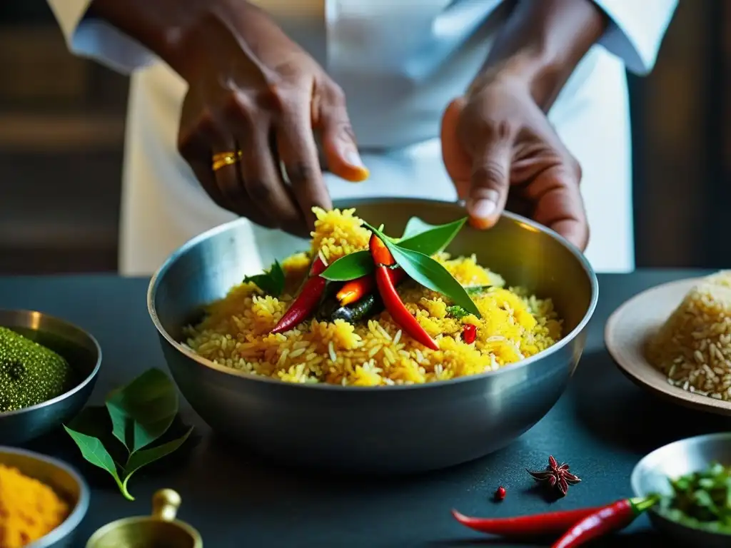 Un chef de Sri Lanka prepara una receta histórica con detalle y pasión