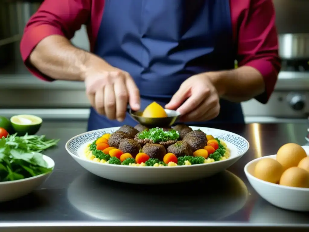 Armenian fusion: Detalles de una receta ancestral en cocina moderna Un chef fusiona recetas armenias históricas reinventadas en un contexto moderno