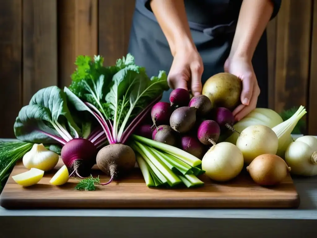 Un chef prepara recetas históricas de Europa del Este con cuidado y destreza