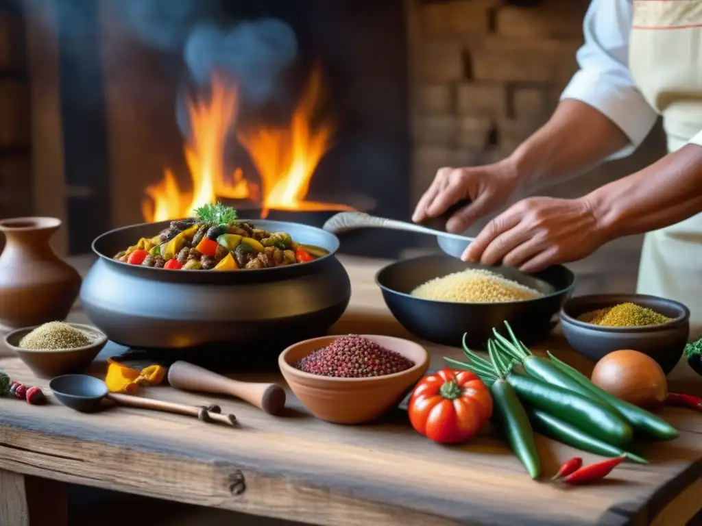 Un chef saheliano prepara un platillo histórico en cocina tradicional: ¡Cocina Saheliana: recetas históricas!