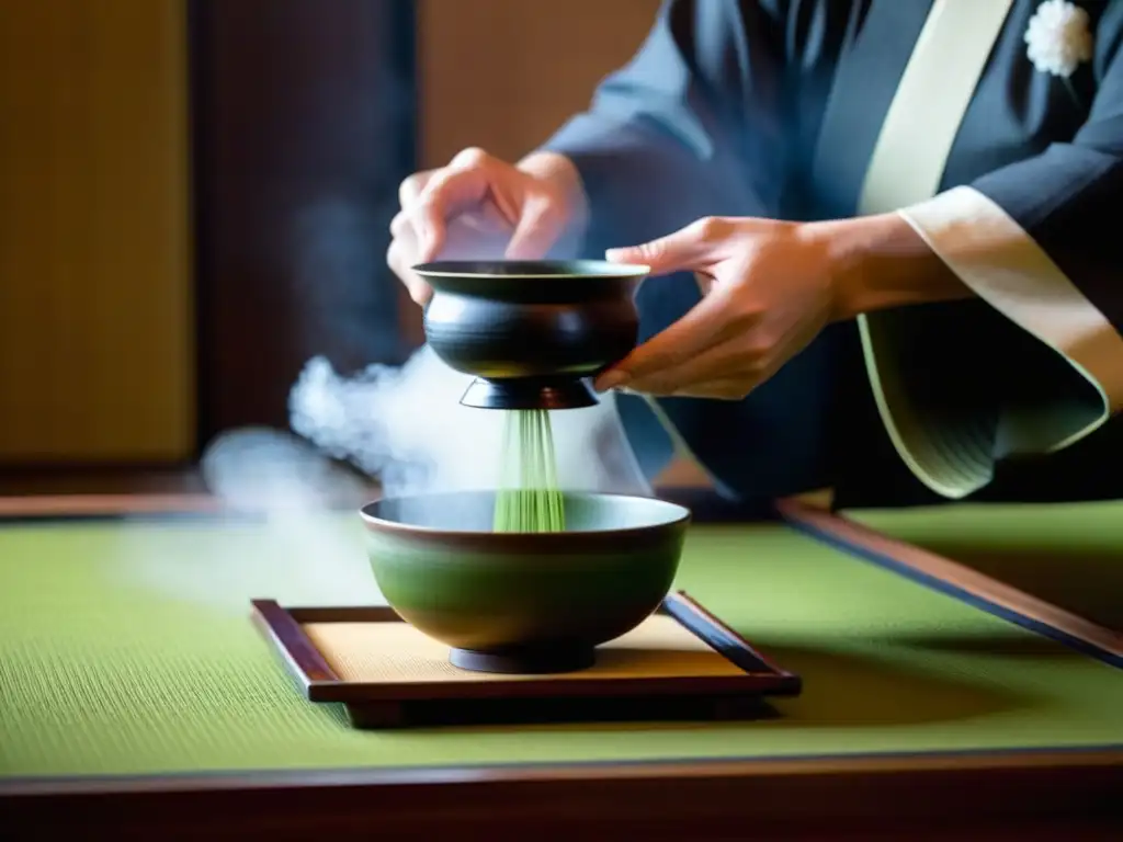 La expansión de la cocina portuguesa en Japón se fusiona en una ceremonia del té japonesa, capturando la armonía cultural en cada detalle