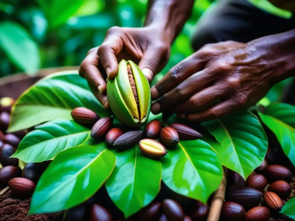 Cosecha ancestral de cacao en la selva: orígenes históricos detrás de los beneficios del chocolate