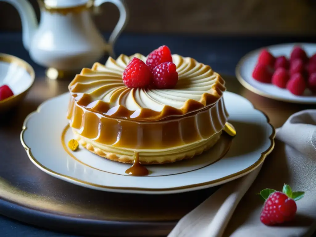 Delicado pastel francés con influencia de las Guerras Napoleónicas en cocina francesa