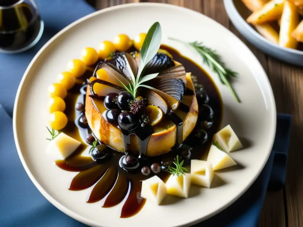 Delicado plato que fusiona elementos culinarios franceses e italianos postNapoleón