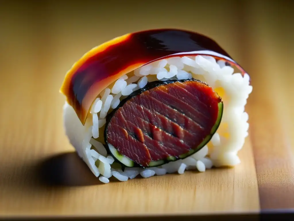 Delicado sushi con chorizo español: fusión de influencia europea en cocina japonesa