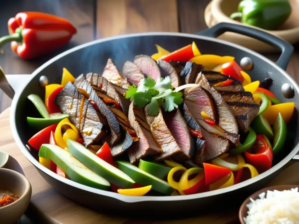 Deliciosa fajita TexMex con carne y verduras, historia culinaria