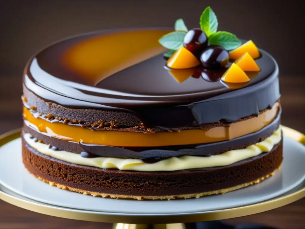 Deliciosa historia de la Sacher Torte de Austria, con capas de chocolate, bizcocho y mermelada de albaricoque