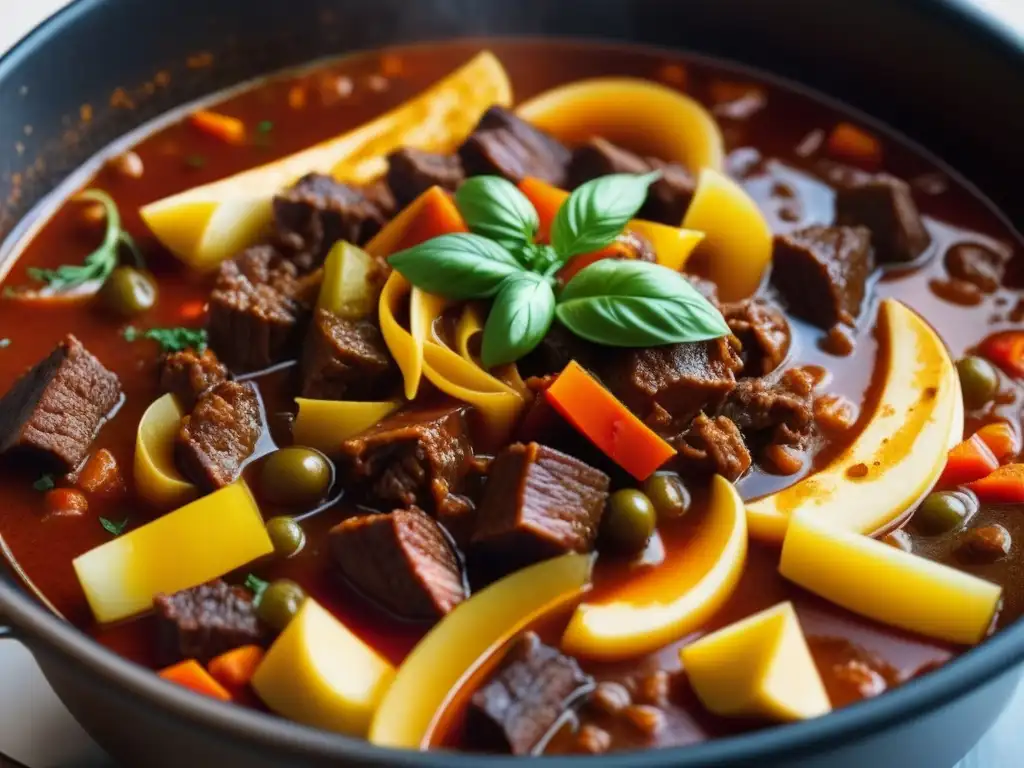 Delicioso goulash húngaro con evolución histórica en su esencia