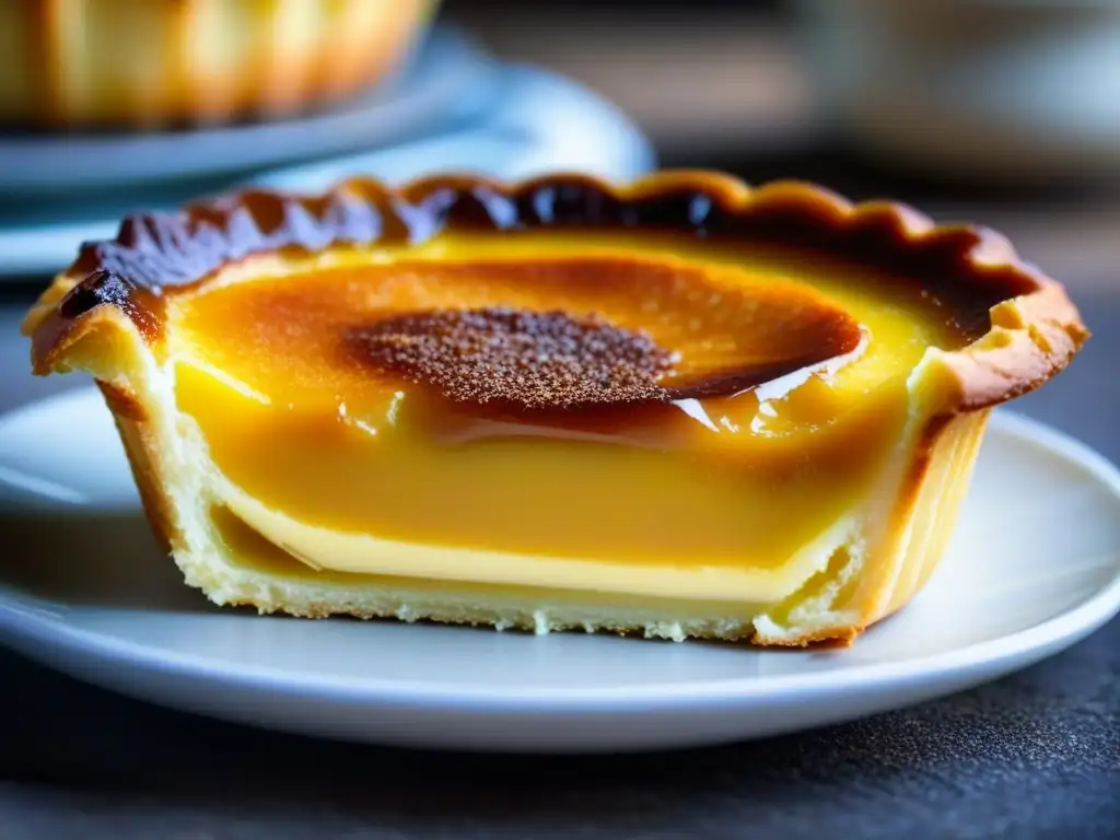 Delicioso Pastel de Nata en mercado brasileño, con presencia portuguesa en cocina