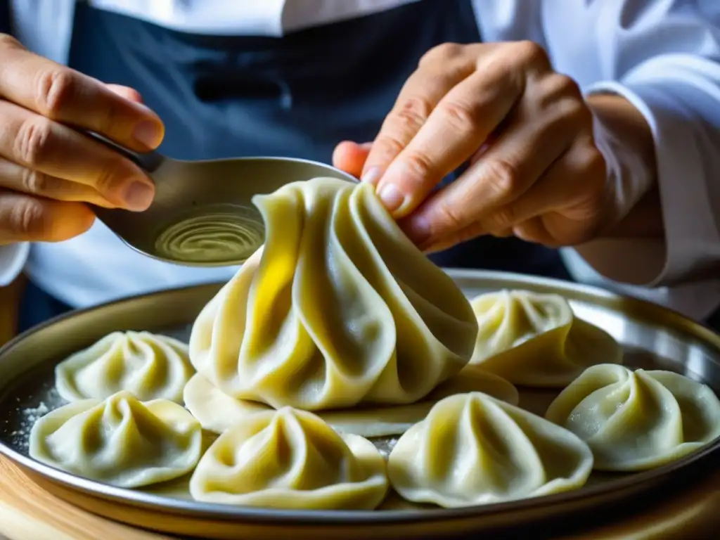 Detallada elaboración de pelmeni rusos, resaltando la influencia mongola en la cocina rusa