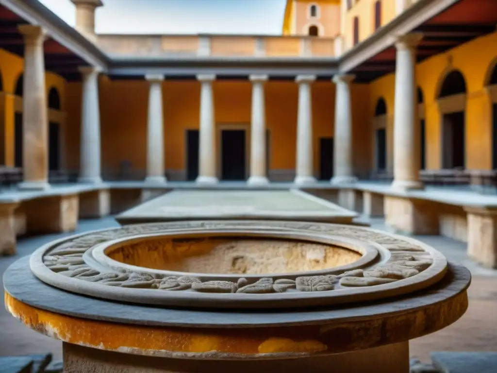 Un detallado termopolio antiguo en Roma con restos de comida y frescos