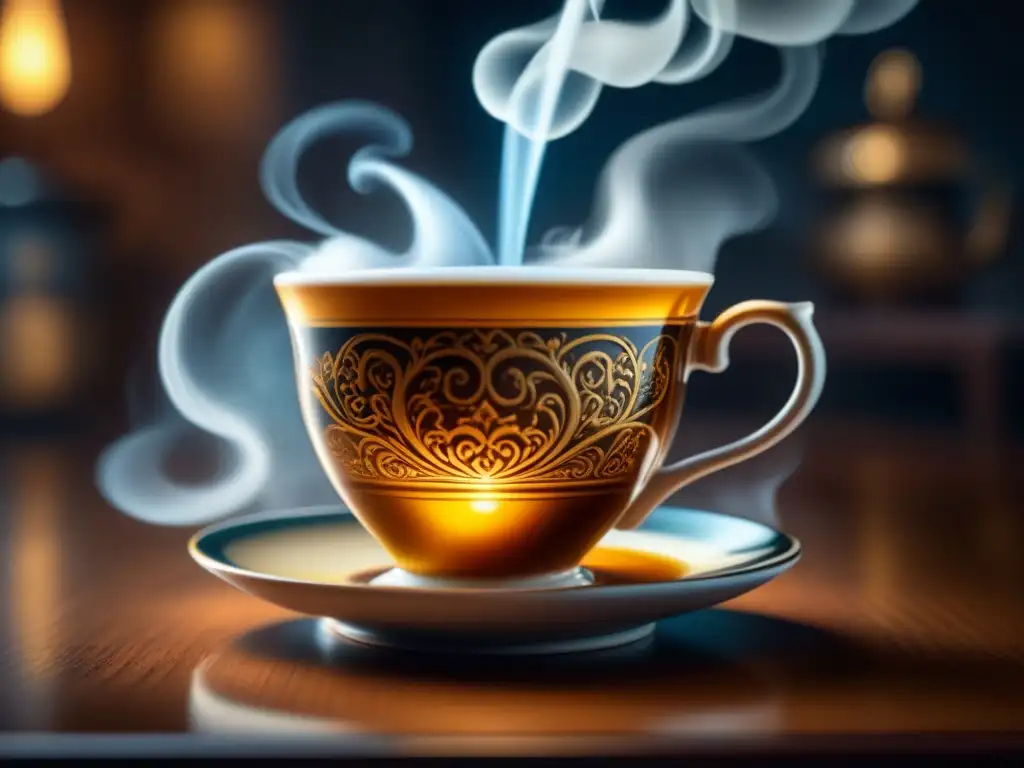 Vapor de café y té: belleza en detalle del siglo XIX Detalle excepcional de café y té, mostrando la importancia cultural de estas bebidas en América en el siglo XIX