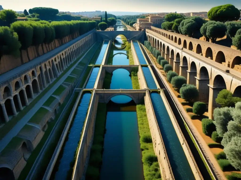 Detalle impresionante de las infraestructuras hidráulicas de la cocina romana