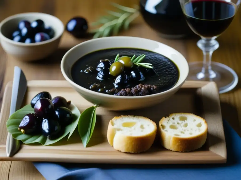 Delicias de la Antigua Grecia: Sabores de Esparta y Atenas Detalle macro de mesa de madera rústica con Cocina espartana y ateniense; contrastes de dieta en la antigua Grecia