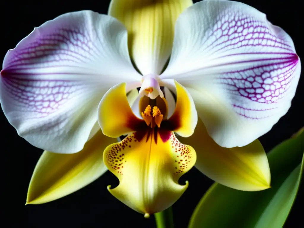 Detalle de una orquídea vainilla en Madagascar, resaltando la relevancia cultural e historia de esta flor exótica