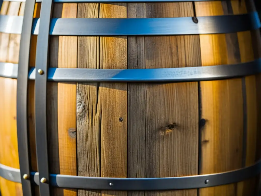 Detalles envejecidos: Barril de madera vintage para cerveza artesanal Detalles envejecidos de un barril de madera para cervezas artesanales expediciones históricas