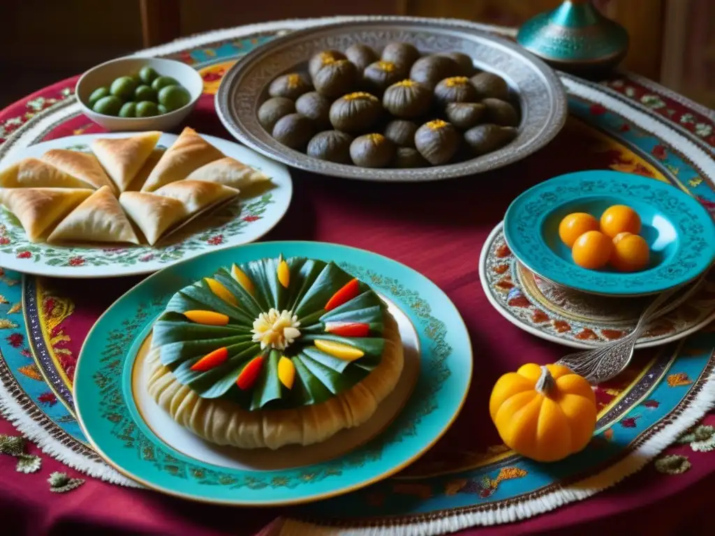 Detalles exquisitos de una mesa armenia ancestral con recetas históricas