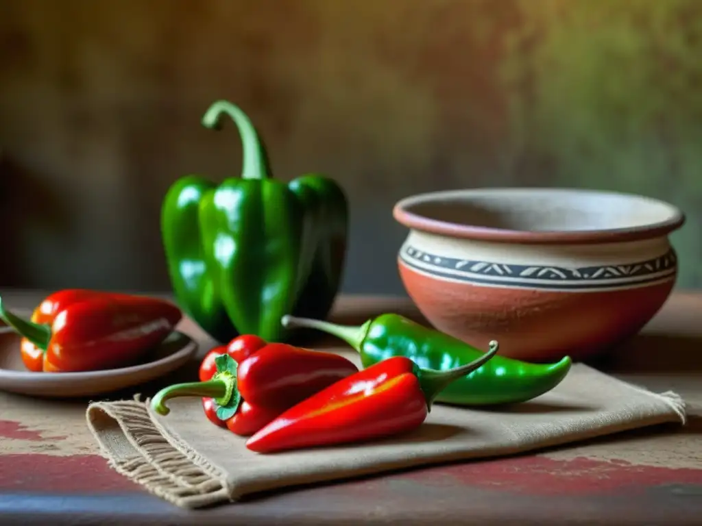 Detalles vibrantes de ají en cocina precolombina: historia del ají en gastronomía