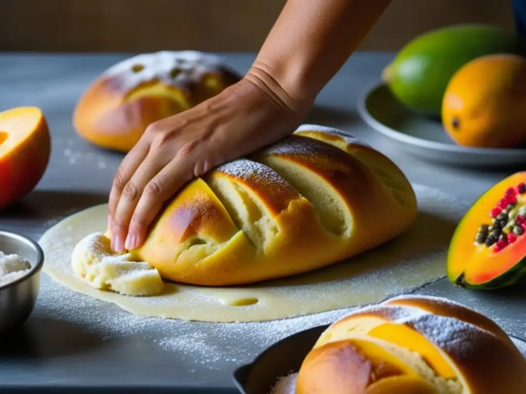 Elaboración artesanal de Pan de Fruta con ingredientes tropicales, historia recetas