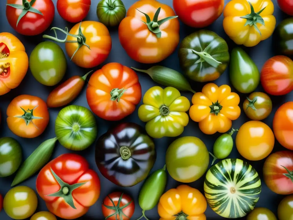 Una espectacular muestra de biodiversidad en alimentación histórica: tomates herencia en formas, colores y texturas únicas