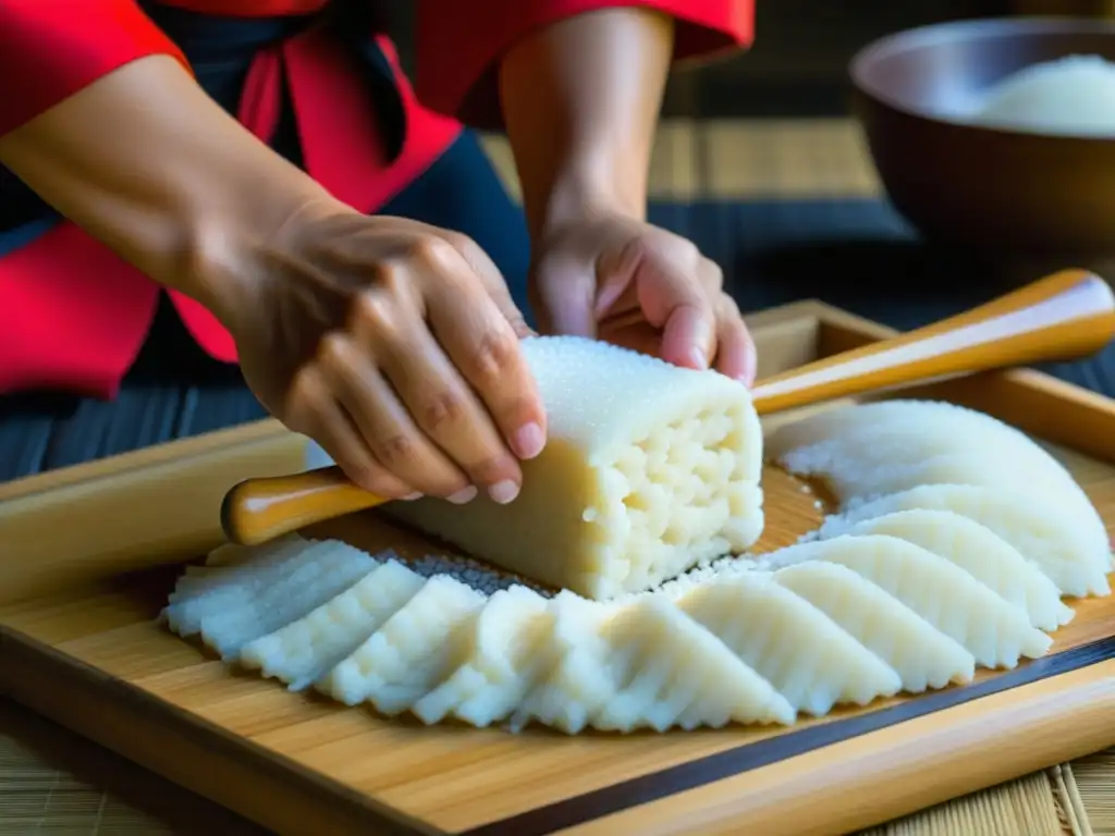 Experta preparación de Mochi en Japón medieval destaca la importancia cultural del tofu mochi