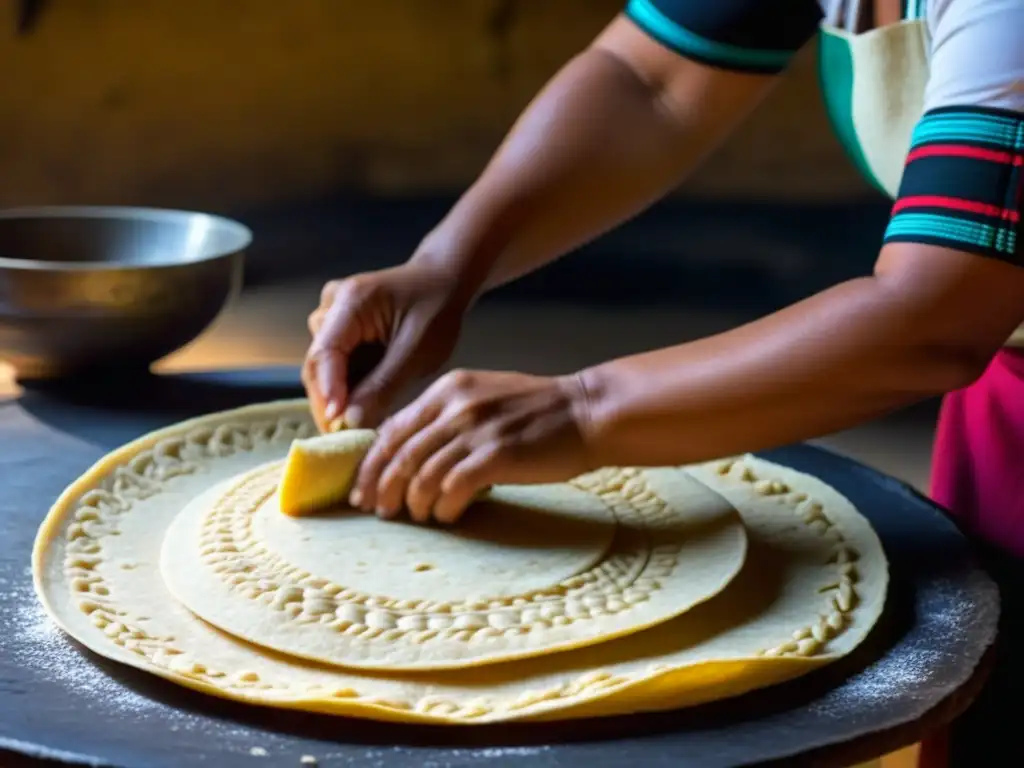 Una experta mujer maya prepara una tortilla tradicional desde cero, mostrando la historia y receta de este alimento ancestral